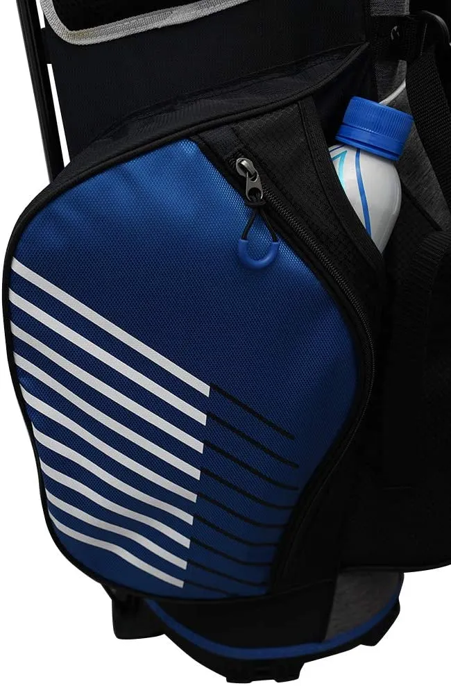 Rife Golf Blue Black Gray Stand Bag 9 inch, 7-Way Friendly Separator Top