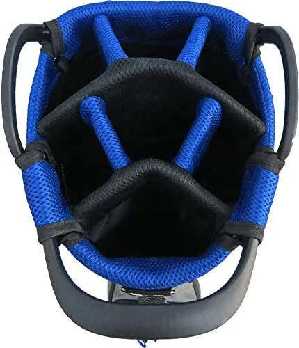 Rife Golf Blue Black Gray Stand Bag 9 inch, 7-Way Friendly Separator Top