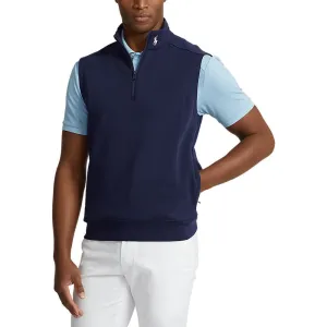 RLX Ralph Lauren Lux Perf Jersey 1/4 Zip Golf Vest - French Navy