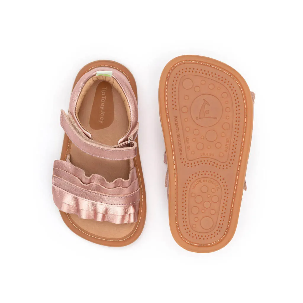 Ruffy Sandal - Rose Gold (Baby)