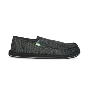 Sanuk Vagabond Woven Black Shoes - Men's