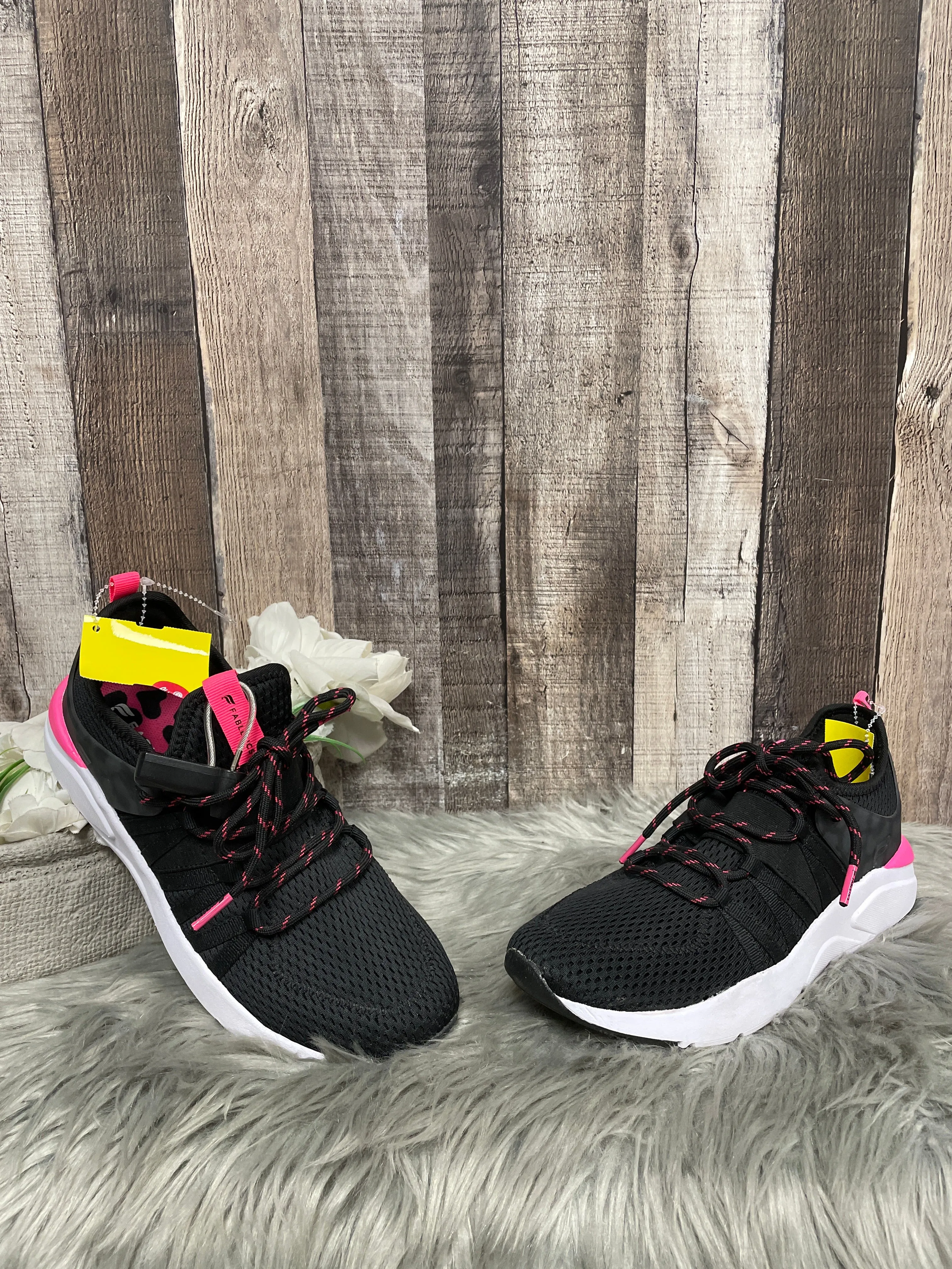 Shoes Athletic By Fabletics In Black & Pink, Size: 8