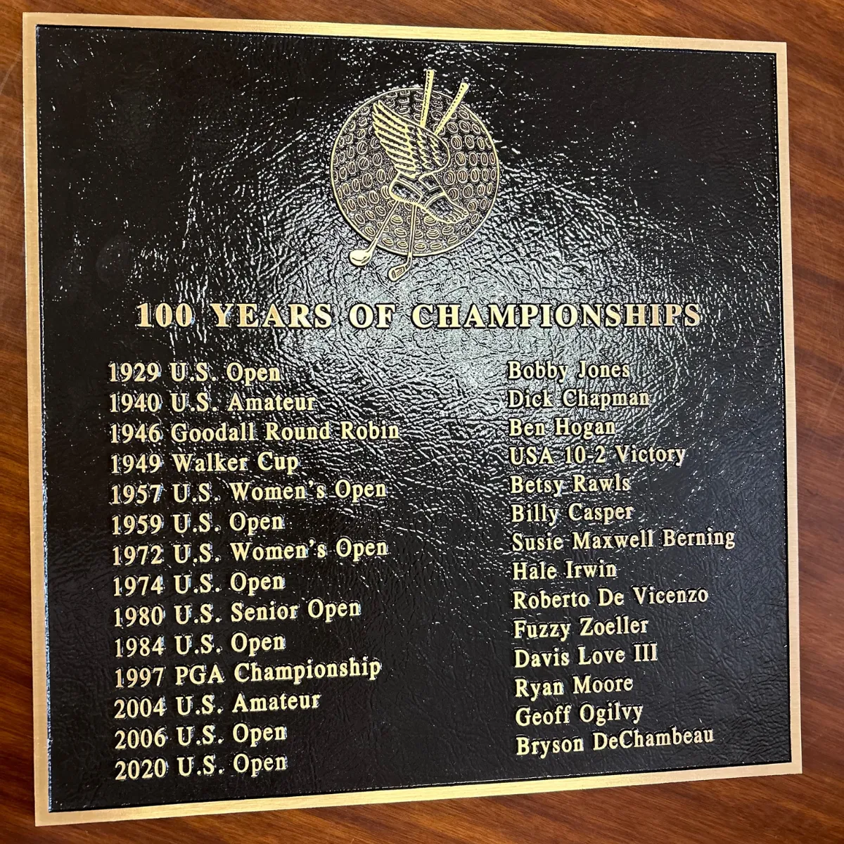 Sports Championships Plaque