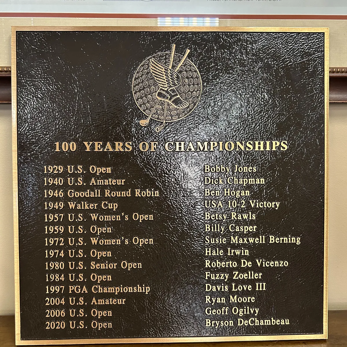 Sports Championships Plaque