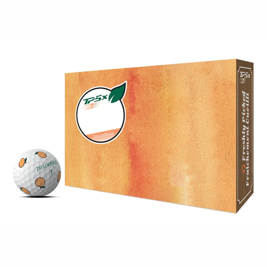 TaylorMade TP5x Pix Season Opener Golf Ball (Peach)