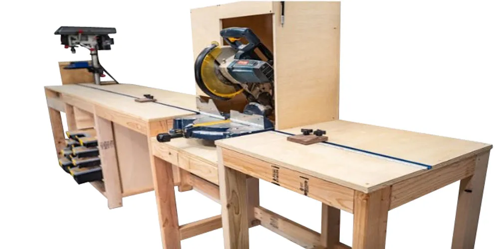 Ultimate Miter Saw Station with Storage DIY Plans - Woodworking Bench Stand - Build Your Own