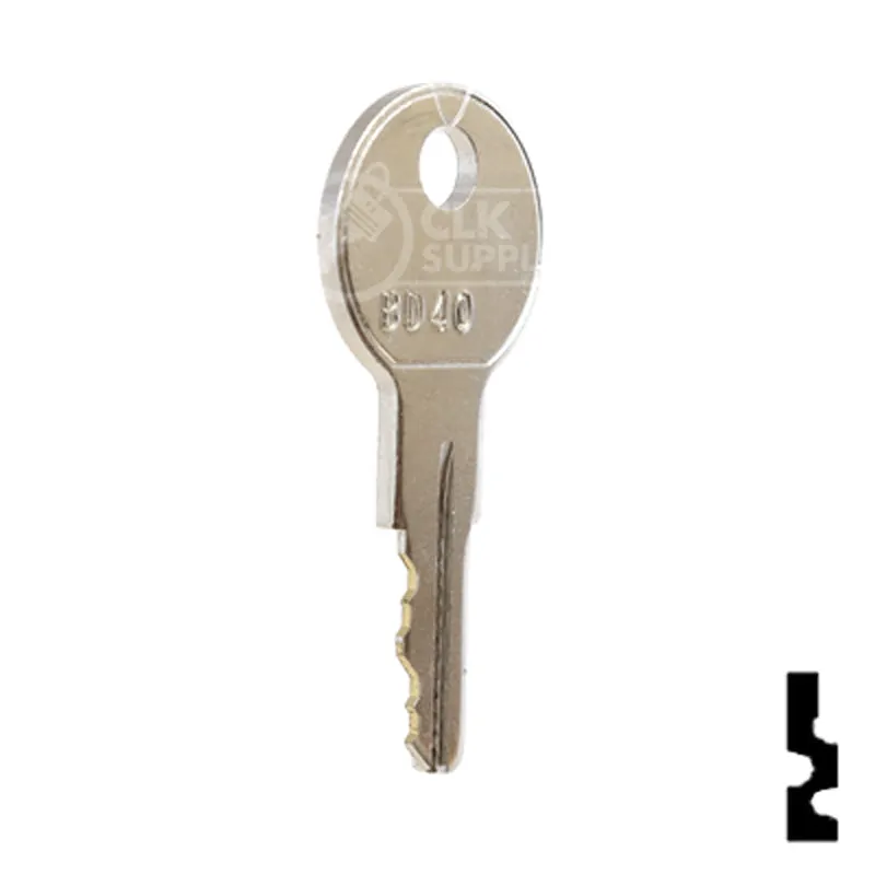 Uncut Equipment Key | Golf Cart | BD40