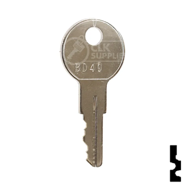 Uncut Equipment Key | Golf Cart | BD40