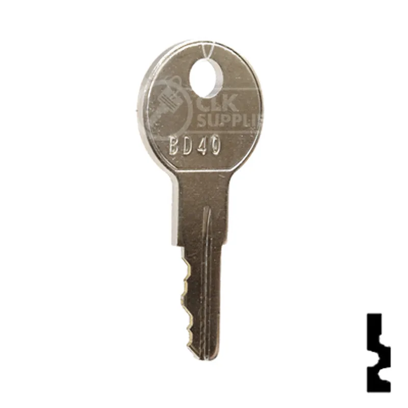 Uncut Equipment Key | Golf Cart | BD40