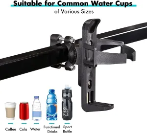 Universal beverage cup holder for golf carts, bicycles, motorcycles and more - 10L0L