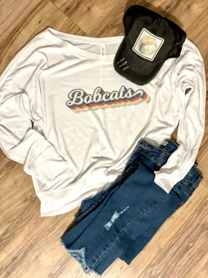 Vintage Bobcats Scoop Neck Tee