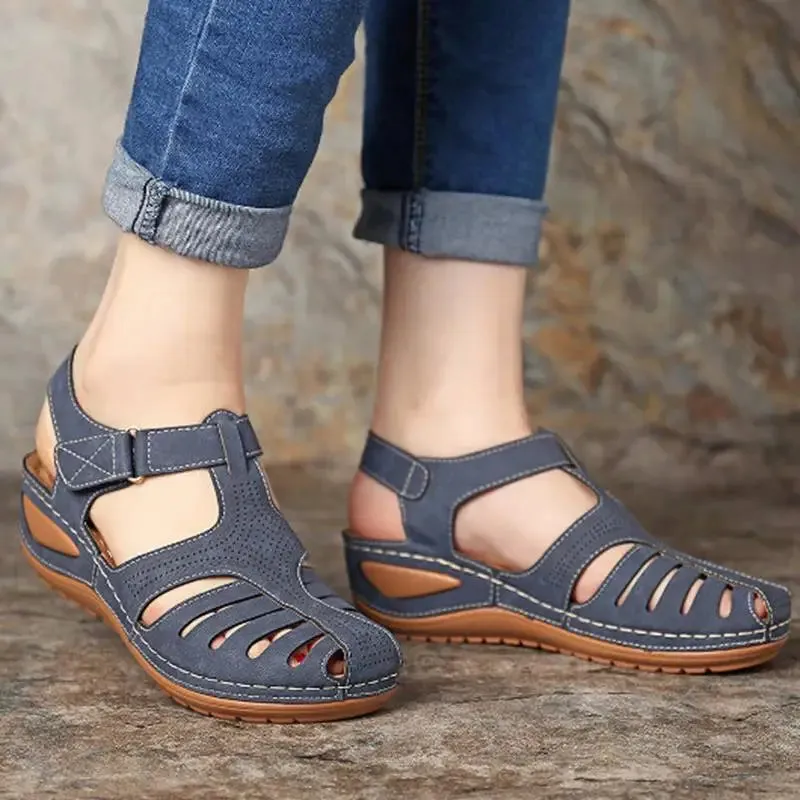 Women Shoes Sandals Premium Mid Heels Platform Shoes Woman Premium Orthopedic Party Plus Size Chaussure Femme