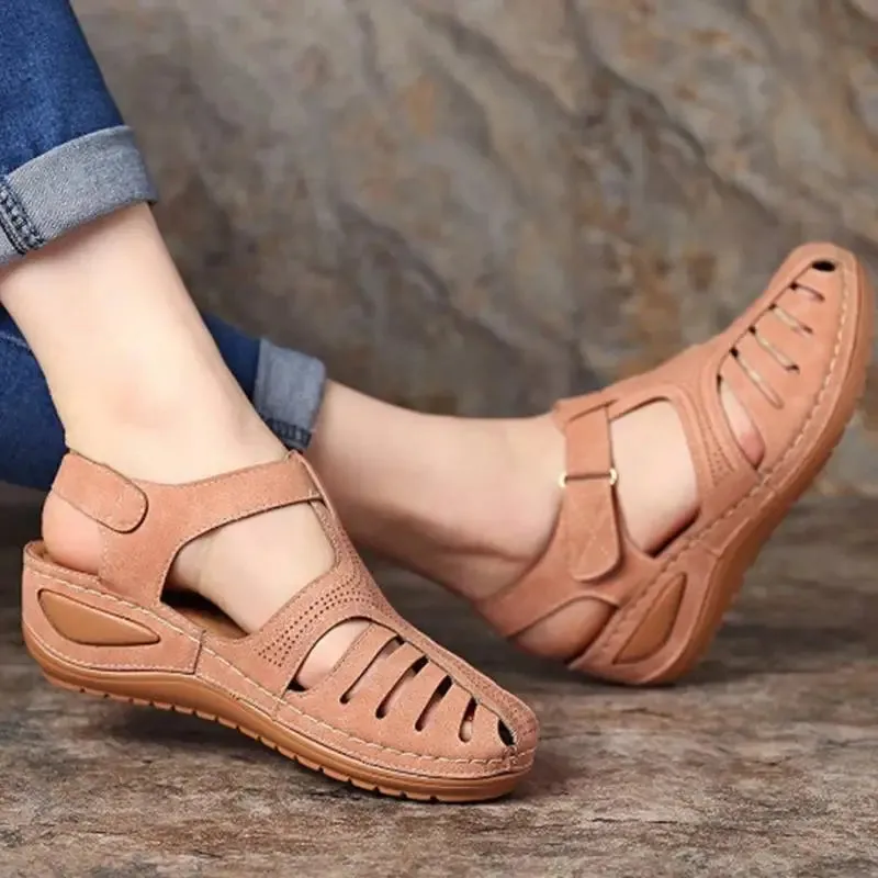 Women Shoes Sandals Premium Mid Heels Platform Shoes Woman Premium Orthopedic Party Plus Size Chaussure Femme