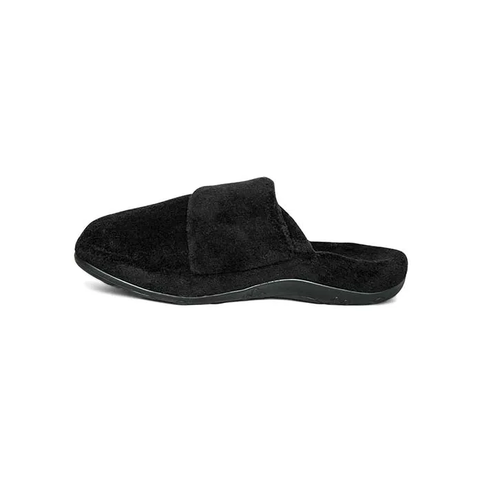 Womens Aetrex Mandy Closed-Toe Slipper in Black