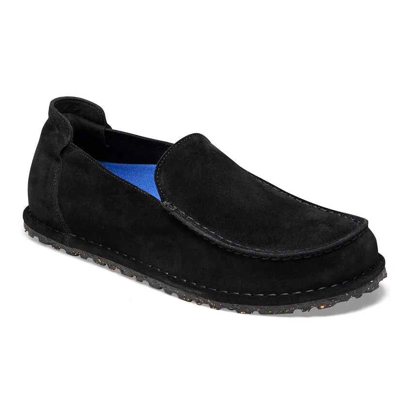 Women's Birkenstock Utti Suede Leather Color: Black (MEDIUM/NARROW WIDTH)