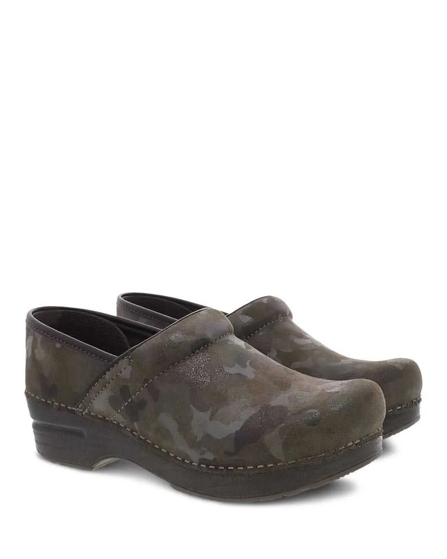 Women's Dansko Professional Clog Color: Camo Suede