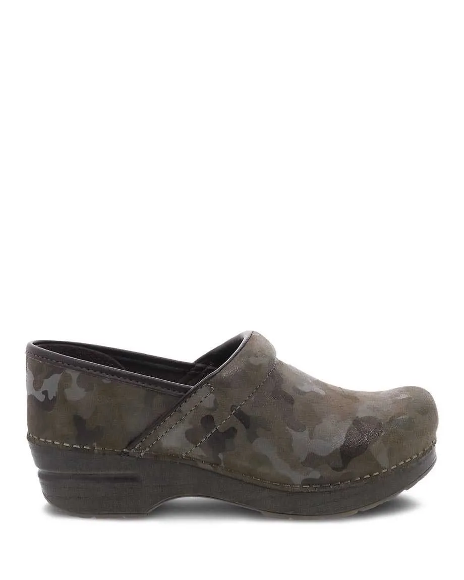 Women's Dansko Professional Clog Color: Camo Suede