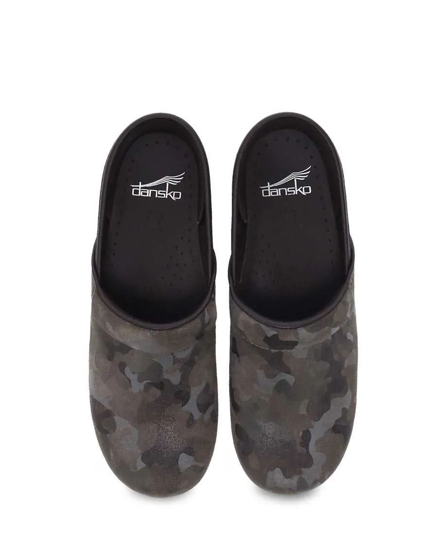 Women's Dansko Professional Clog Color: Camo Suede