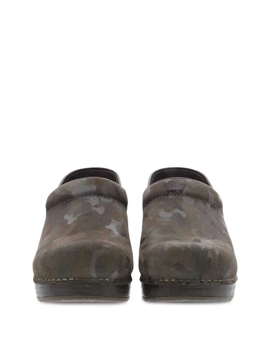 Women's Dansko Professional Clog Color: Camo Suede