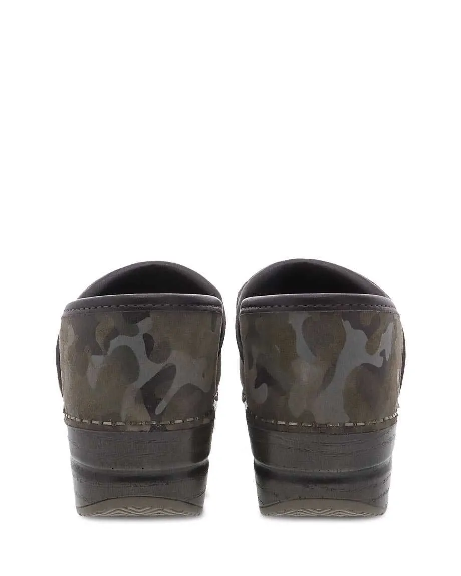 Women's Dansko Professional Clog Color: Camo Suede