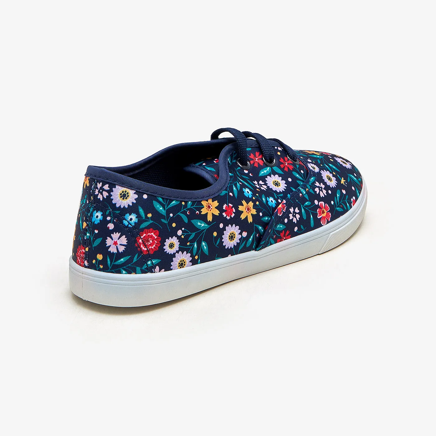 Women's Floral Print Sneakers