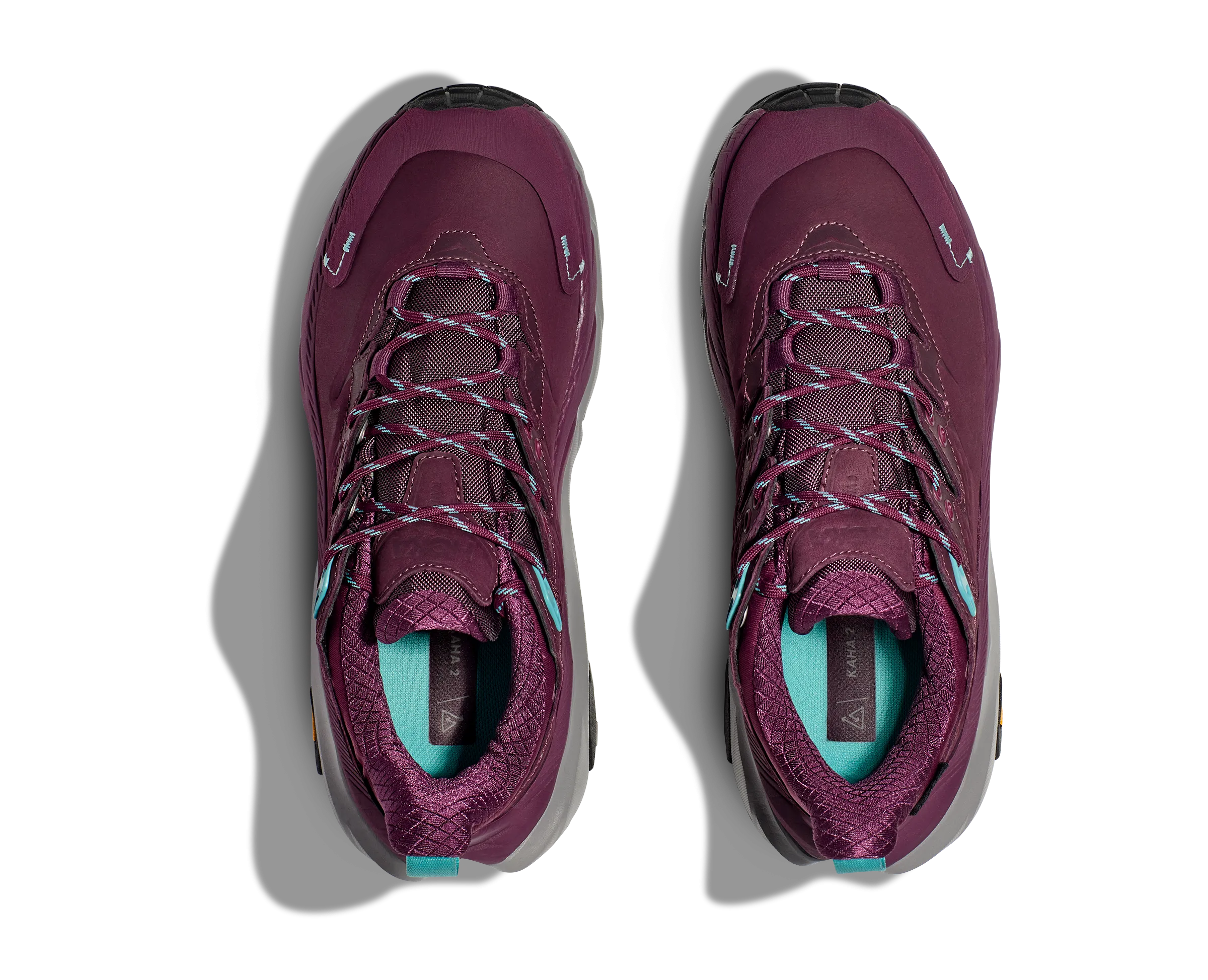 Women's Hoka Kaha 2 Low GTX Color: Grape Wine/ Coastal