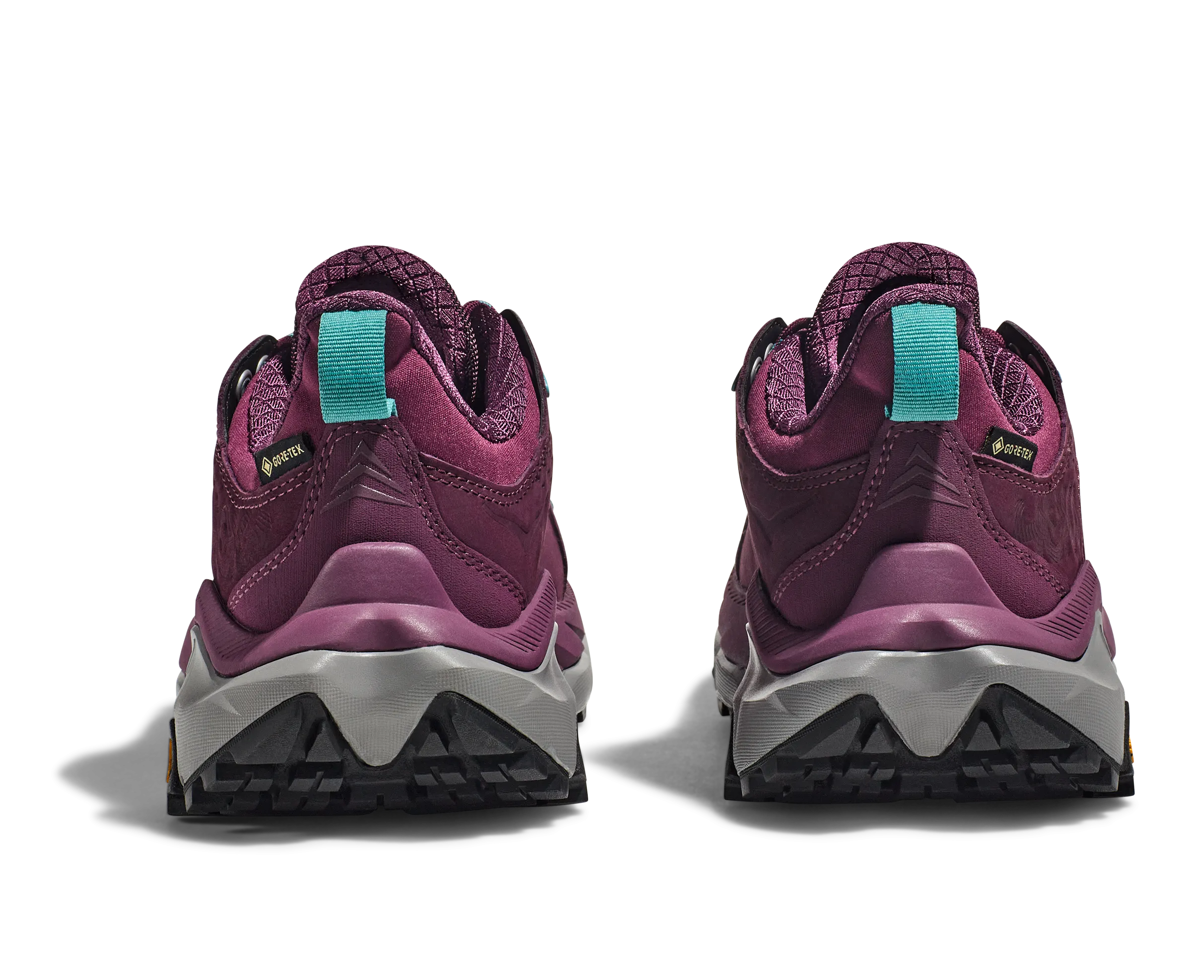 Women's Hoka Kaha 2 Low GTX Color: Grape Wine/ Coastal