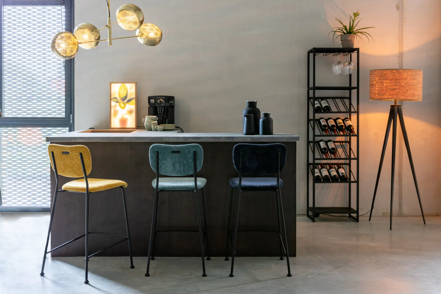 Yellow Counter Stools (2) | Zuiver Benson